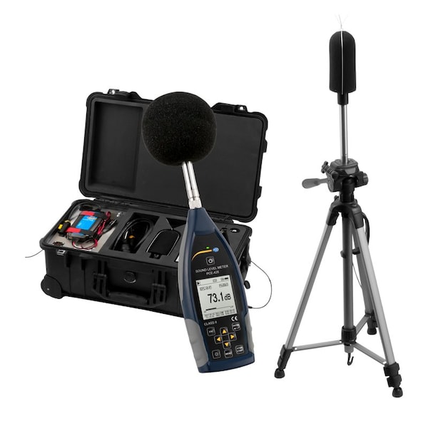 Sound Level Meter Kit, Data Logger with USB Interface, Tripod